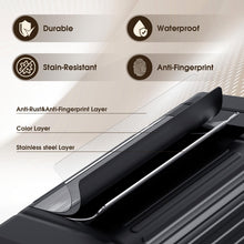 Load image into Gallery viewer, CEROELDA Small Trash Can with Lid-5L/1.3 Gal,Stainless Steel Outdoor Dog Poop Garbage Can-Farmhouse Retro Metal Waste Bin w/Step Pedal for Bathroom Bedroom Office-Soft Close-Black