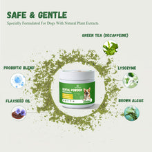 Load image into Gallery viewer, Vetriuntrix Dog Teeth Cleaning Powder, Dog Dental Powder for Teeth Cleaning and Dog Breath Fresh for Dogs with Probiotic & Tartar Remover, Plaque Off Dog Tooth Cleaning (80g)