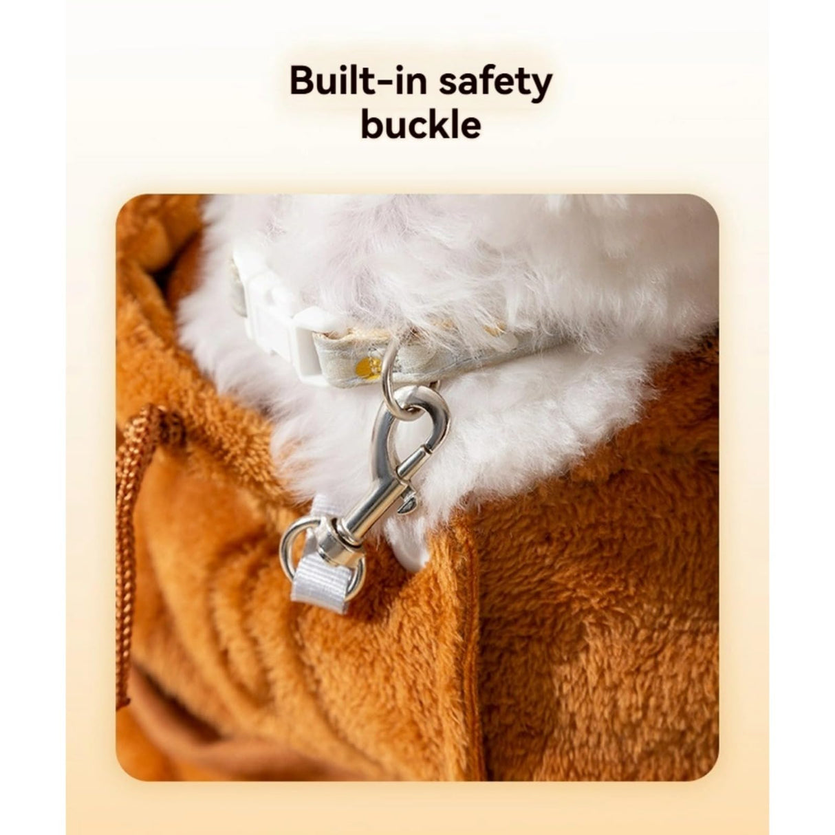 Layheld Cat Puppy Plush Outing Backpack Cute Bear Bee Design Anti-Escape Bag for Kitten Cat Small Dog Gift Choice