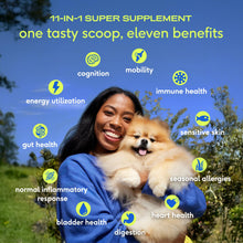 Load image into Gallery viewer, Native Pet Dog Vitamins & Supplements - 11-in-1 Multivitamin Powder for Dogs Food Topper - Collagen, Glucosamine, Probiotics, Omega & More- Supports Healthy Gut, Mobility & Overall Health -30 Scoops