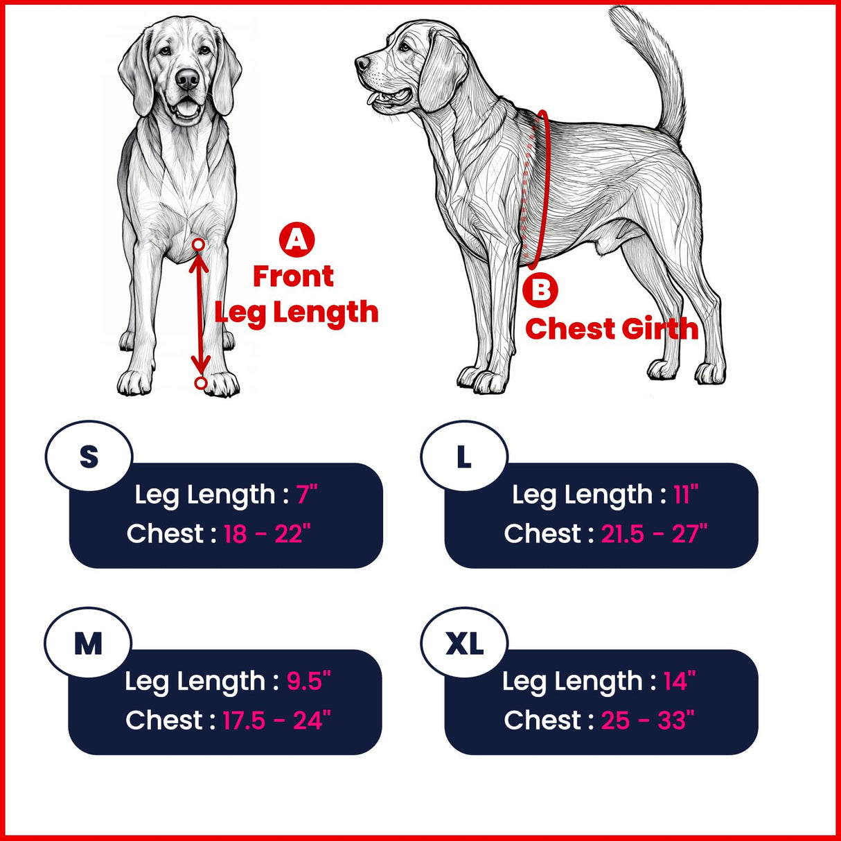 LufeLux Dog Front Leg Sleeve, XLarge, Comfortable, Breathable Material, Adjustable Elastic Band, for Hot Spots, Wounds, Bandages