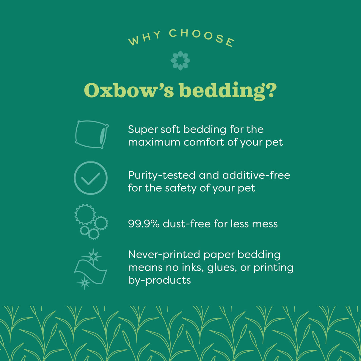 Oxbow Pure Comfort Bedding, Rabbit, Hamster, & Guinea Pig Bedding, Bunny Supplies for Litter Box, Pet Safe, Low Dust, White Paper, 72 Liter Bag