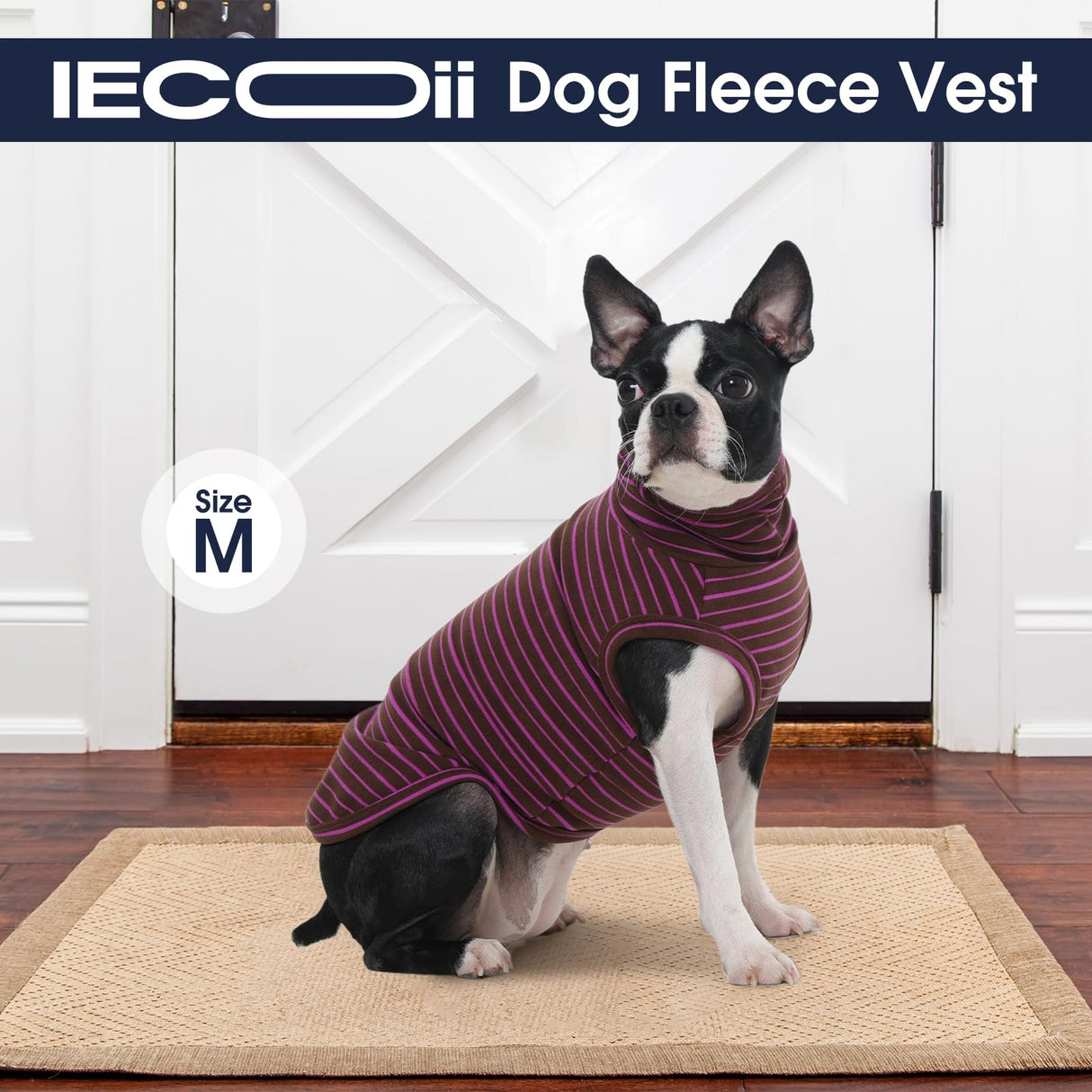 IECOii 2 Pack XXXXL Dog Fleece Sweater for Extra Large Dogs Girl Boy, Warm Dog Sweater Turleneck Lightweight Sweatshirt, Stretchable Cozy Pullover Dogs Vest for Fall Winter, Great Dane Sweaters, 4XL