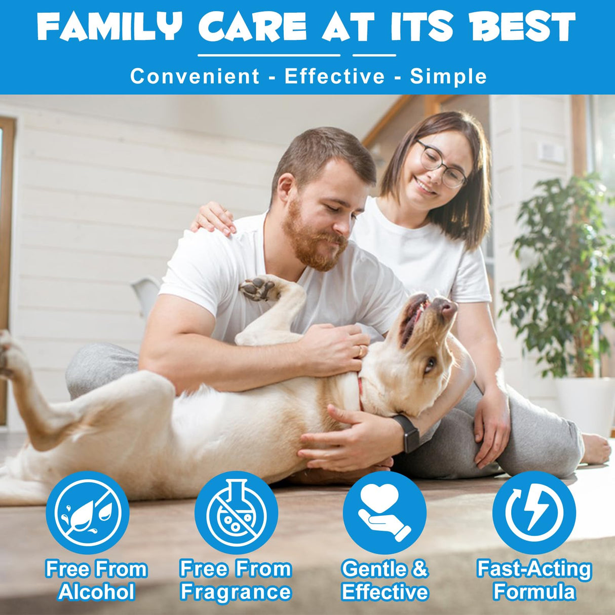 Dog & Cat Ear Infection Treatment Drop with 1% Hydrocortisone for Dog Yeast Ear Infections, Soothes Itchy Ears, Prevents Infections, Safe for Puppies, Adult, Ear Drops for Dogs & Cats 2 fl oz.