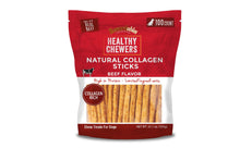 Load image into Gallery viewer, Rewardables | Healthy Chewers | Natural Collagen and Beef Sticks for Dogs | 100 Count | High Protein and Limited Ingredient Dog Chews