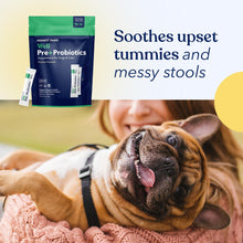 Load image into Gallery viewer, Honest Paws Probiotics for Dogs - Digestive & Immune Support Powder with Prebiotic Made in The USA, Chicken Flavor (30 Sticks)