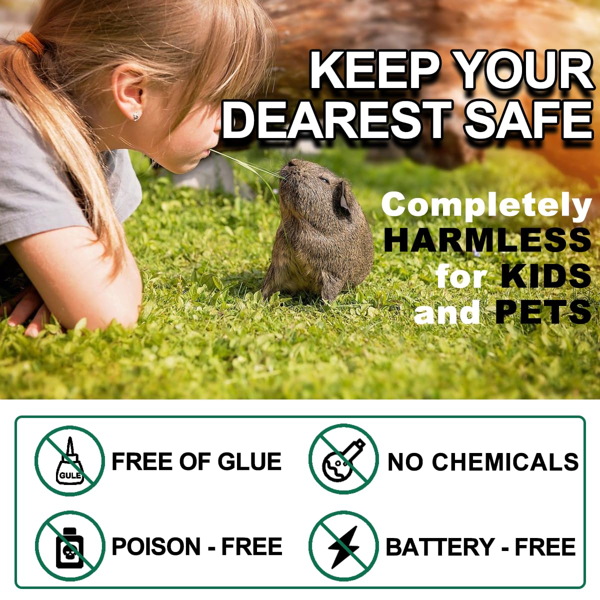 Large Rat Traps, Excellent Traps for Gophers, Mouse Traps Indoor Outdoor, Snap Traps That Work, Quick Effective Sanitary Safe, Snap Trap for Trapping Against Mouse, Chipmunk