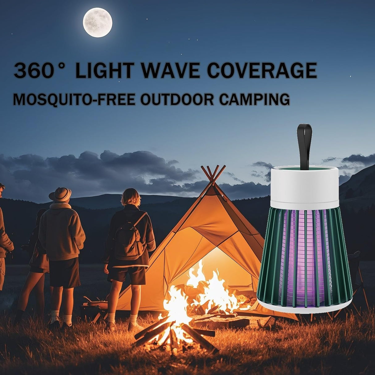 Mozz Guard 𝑴osquito 𝒁apper 2024, New Generation Portable Cordless Mozzguard 2.0,USB Charing and Low Noise, Suitable for Indoor, Home Garden, Camping, Picnic (3Pack Gray)