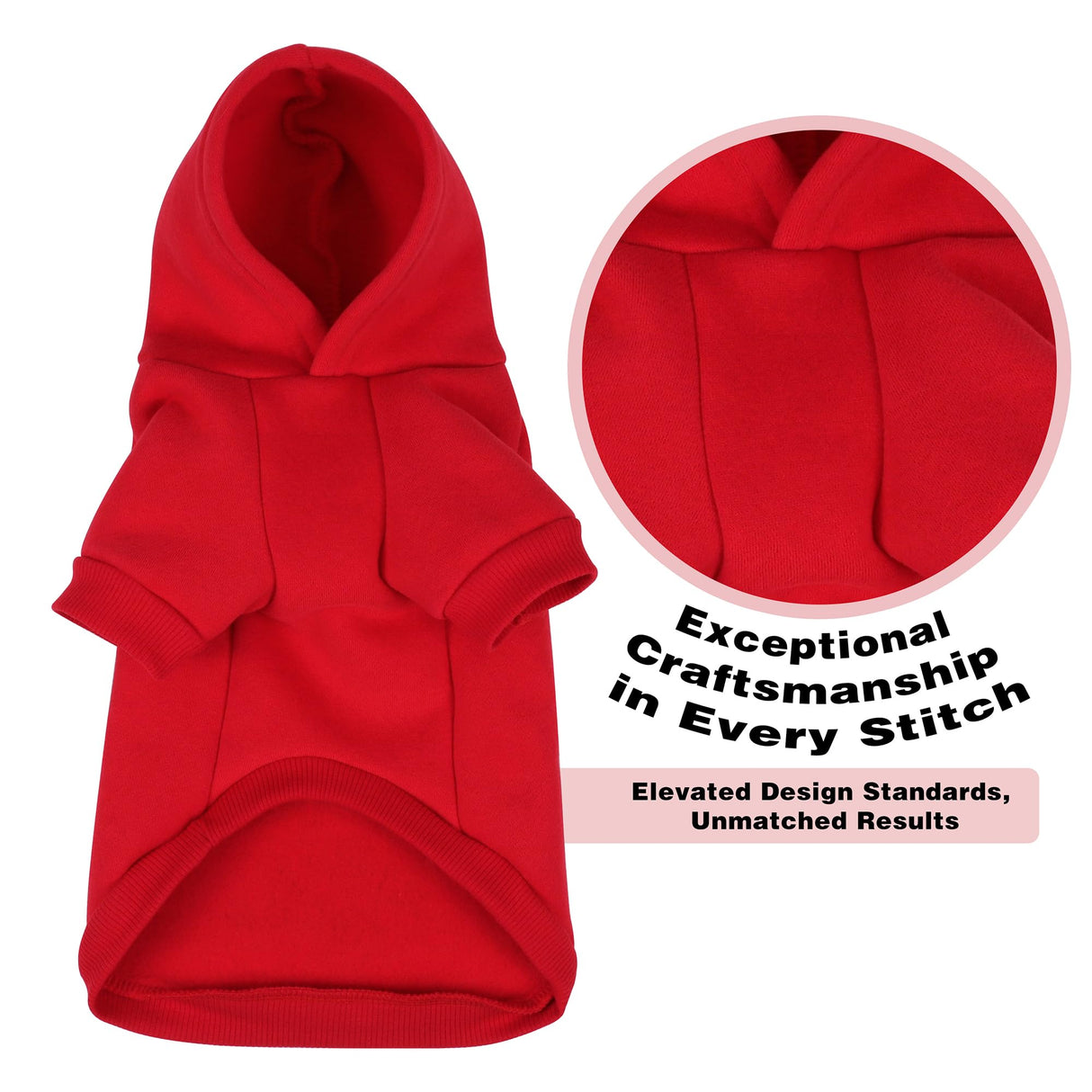 Cute but Crazy Dog Hoodie - Warm and Soft Dog Sweatshirt with Leash Hole, Fun Slogan Print, Cozy Winter Coat for Small Medium Dogs and Cats, Perfect for Cold Weather and Daily Walks.Red 3XL