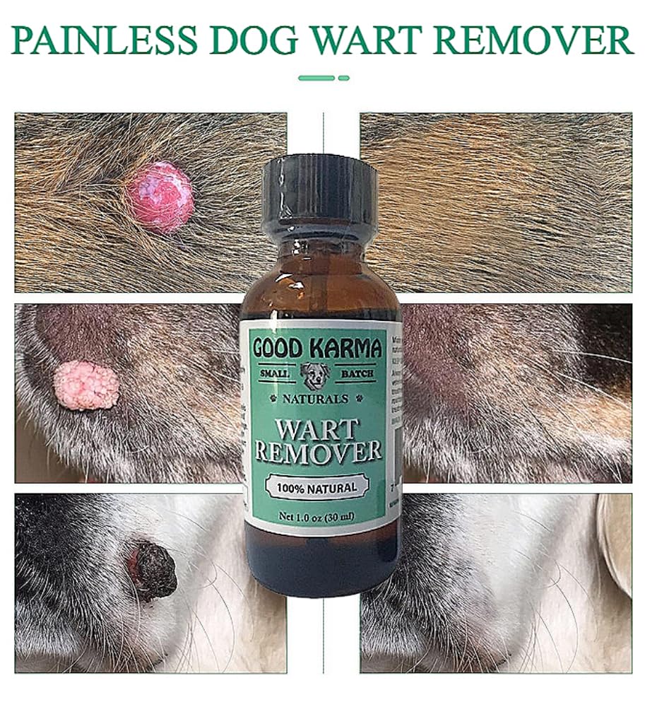 Dog Wart Remover (30ml) All Natural Painless Dog Warts Removal Treatment Skin Tag & Wart Remover for Dogs 1oz