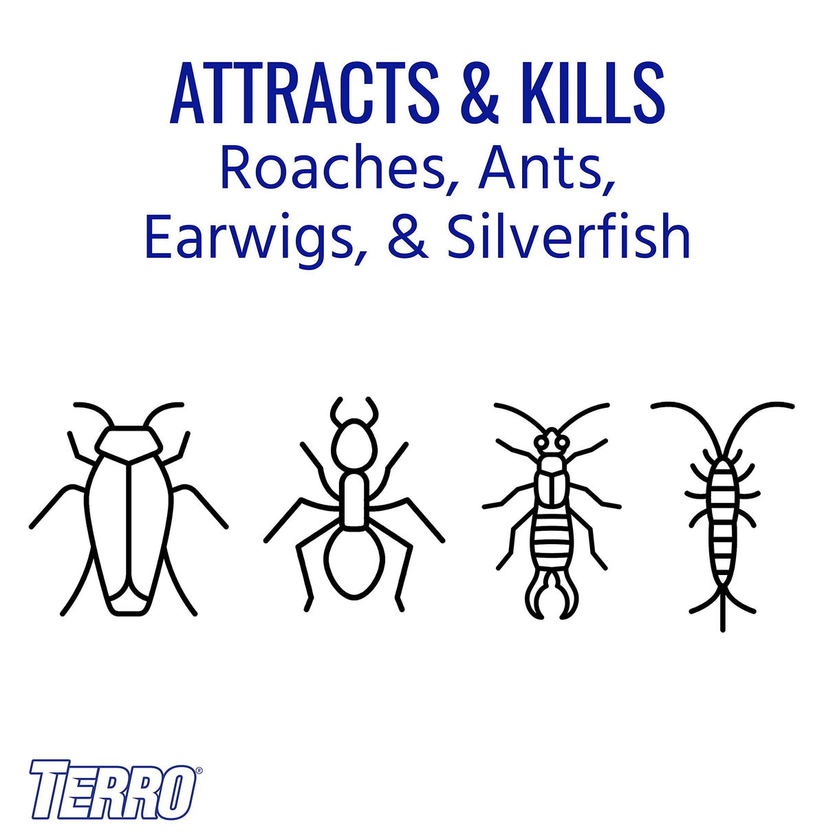 TERRO T530 Roach Bait Powder Plus Applicator, Orange (Pack of 1)