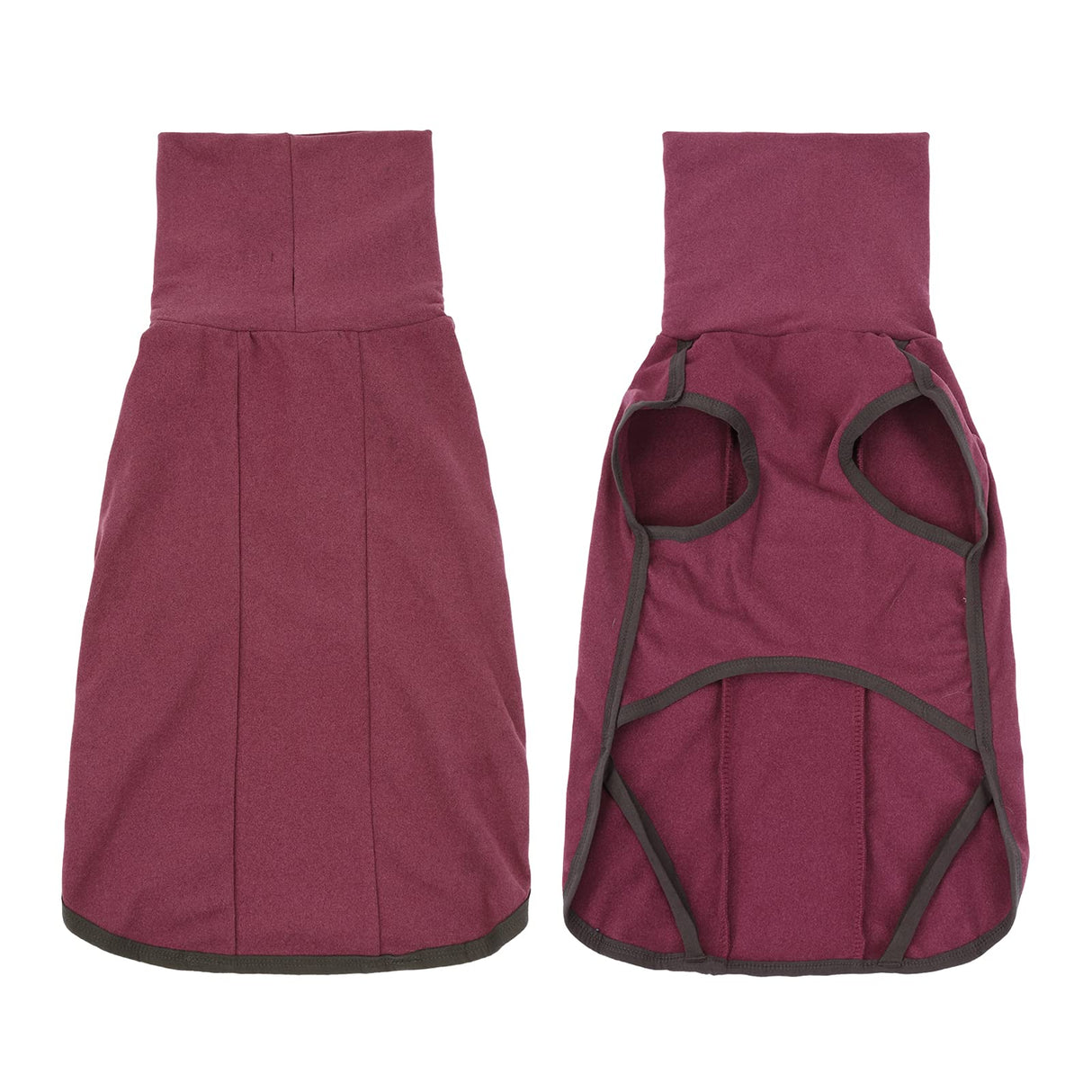 Dog Sweater Pullover Cold Weather Vest for Dogs Dog Sweatshirt & Jacket for Indoor and Outdoor Use (Large, Wine red)