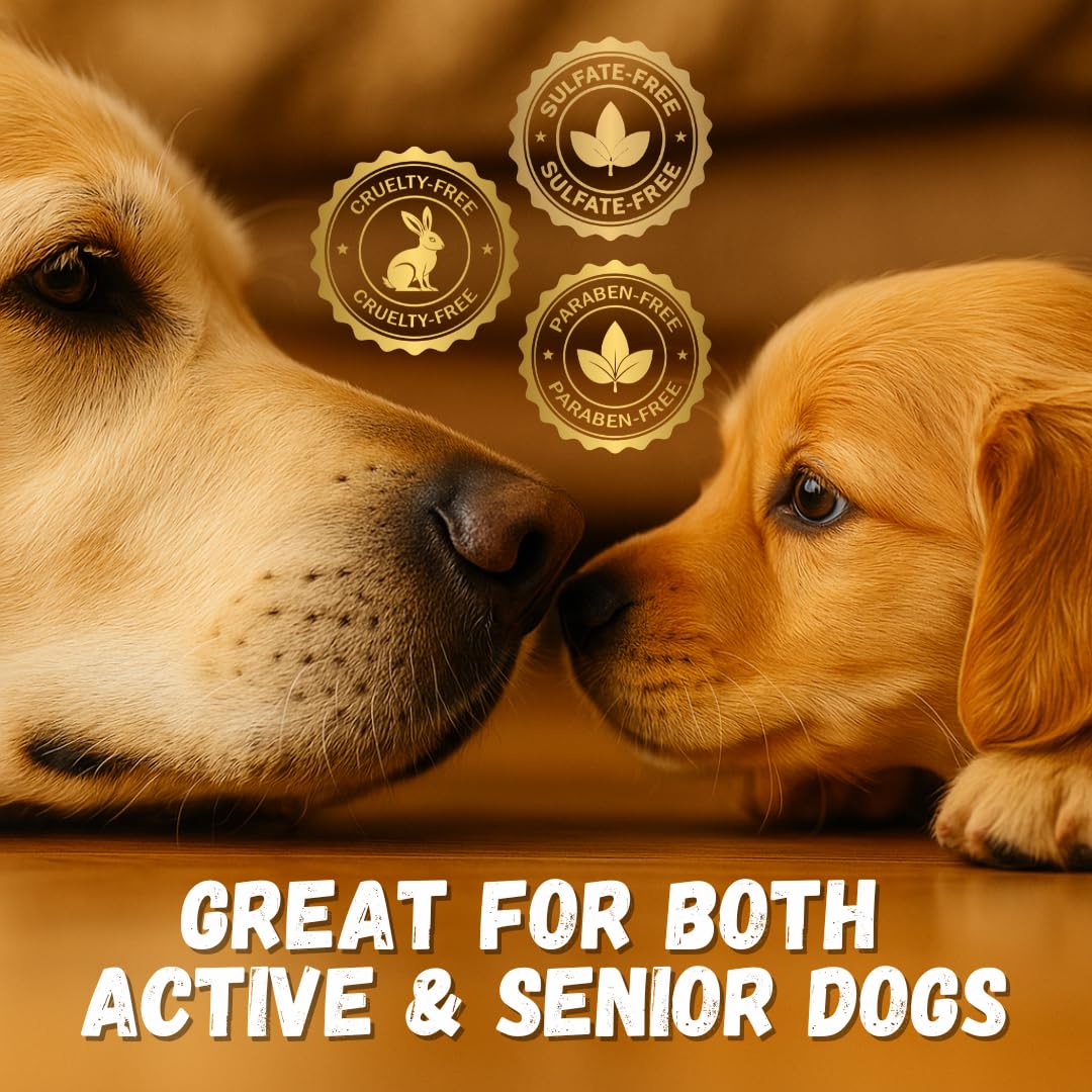 KELEBS Dog Arnica Massage Oil | Pain Relief for Muscles, Arthritis, HIPS, and Joints | for Active & Senior Dogs | Organic Arnica-Infused Oil Blend – Only 5 Ingredients | Glass Bottle