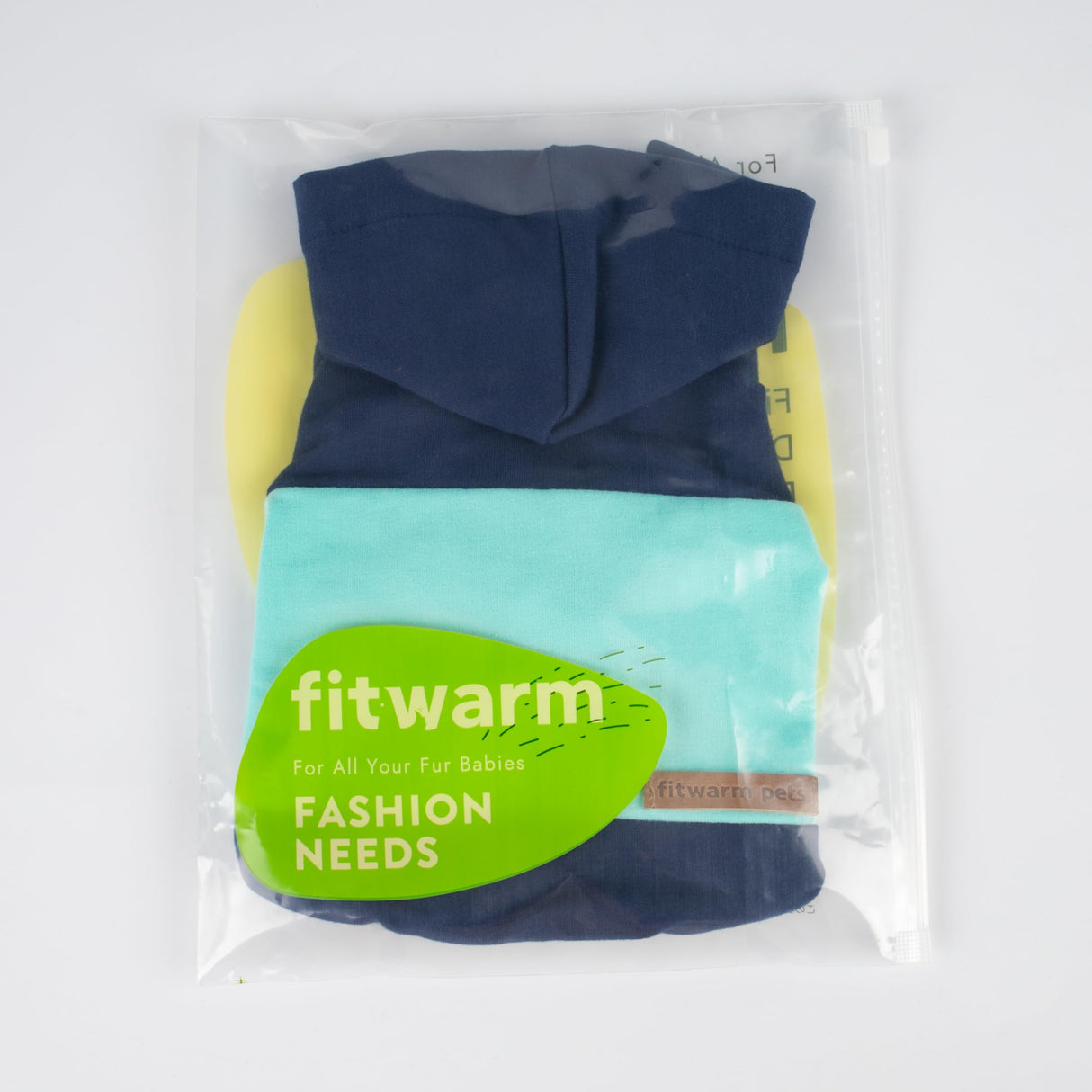 Fitwarm Color Block Dog Hoodie, Doggy Winter Clothes for Small Dogs Boy, Dog Sweatshirt with Hood, Lightweight Pet Hoodie, Royal Blue, Light Blue, Large