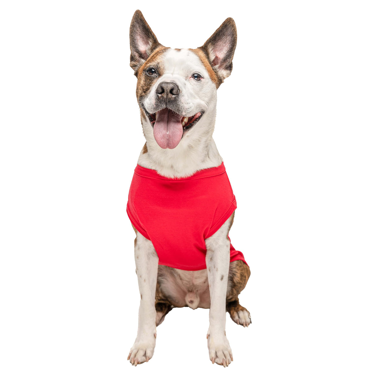 Pit Crew Dog Tee Shirt | Sleeveless | Racing | Motor Sport Fan | Trackside | Fast Lane | Birthday (Red, Large 49)