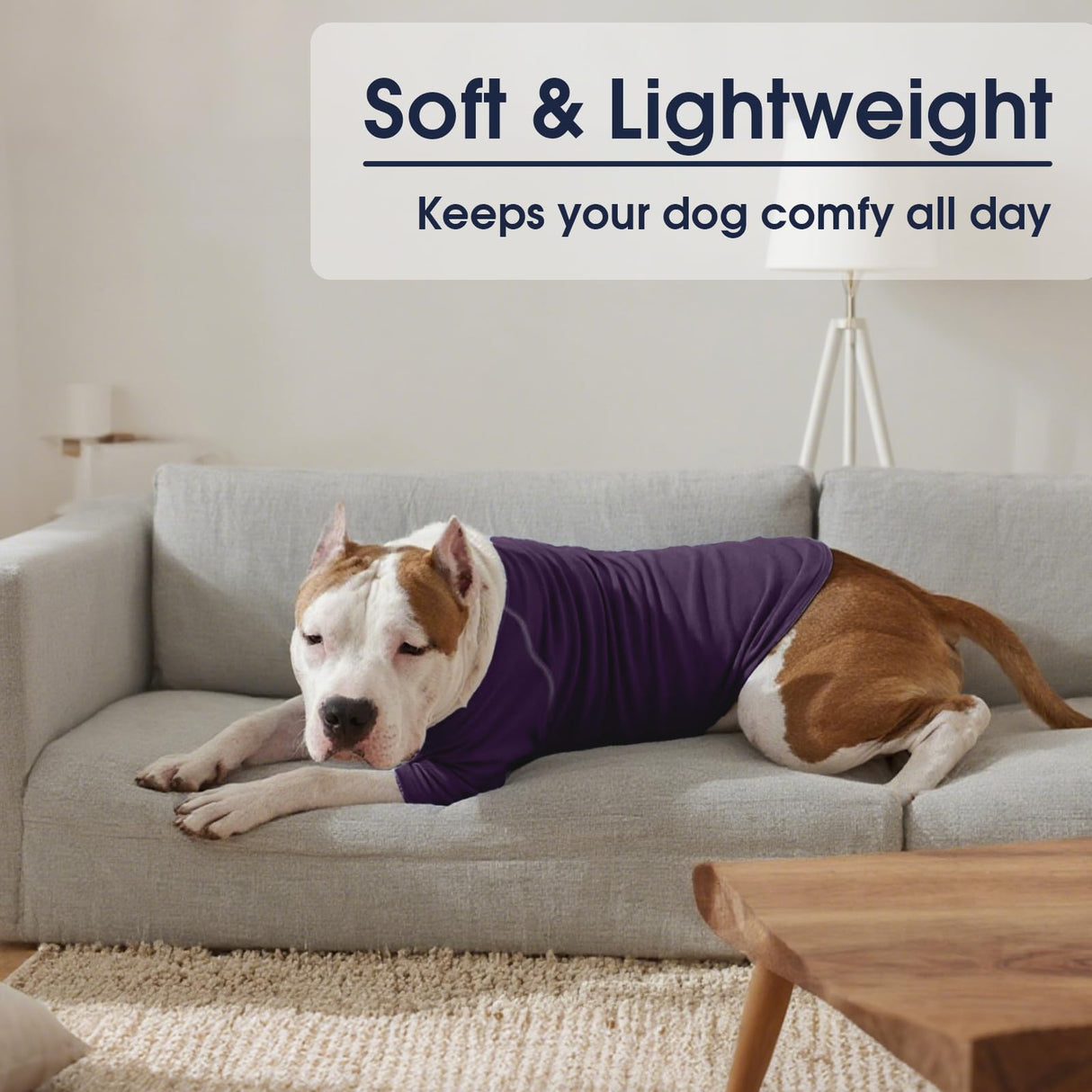 IECOii Fleece Dog Sweater Large Size Dog,Warm Sweaters for Male Female Doggy,Pullover Sweatshirt Lightweight Pet Fall Clothes for Pitbull,Boxer,Staffy, Purple,XXL