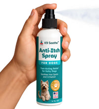 Load image into Gallery viewer, Pup Labs K9 Soothe Anti Itch Spray for Dogs with Aloe, Rose, & Coconut, Natural Hot Spot Treatment for Dogs That Soothes Irritation, Pet Skin Treatment Spray, 4 FL OZ