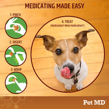 Load image into Gallery viewer, Pet MD Wrap A Pill Peanut Butter Flavor Pill Paste for Dogs - Make a Pocket or Pouch to Hide Pills & Medication - 8 oz