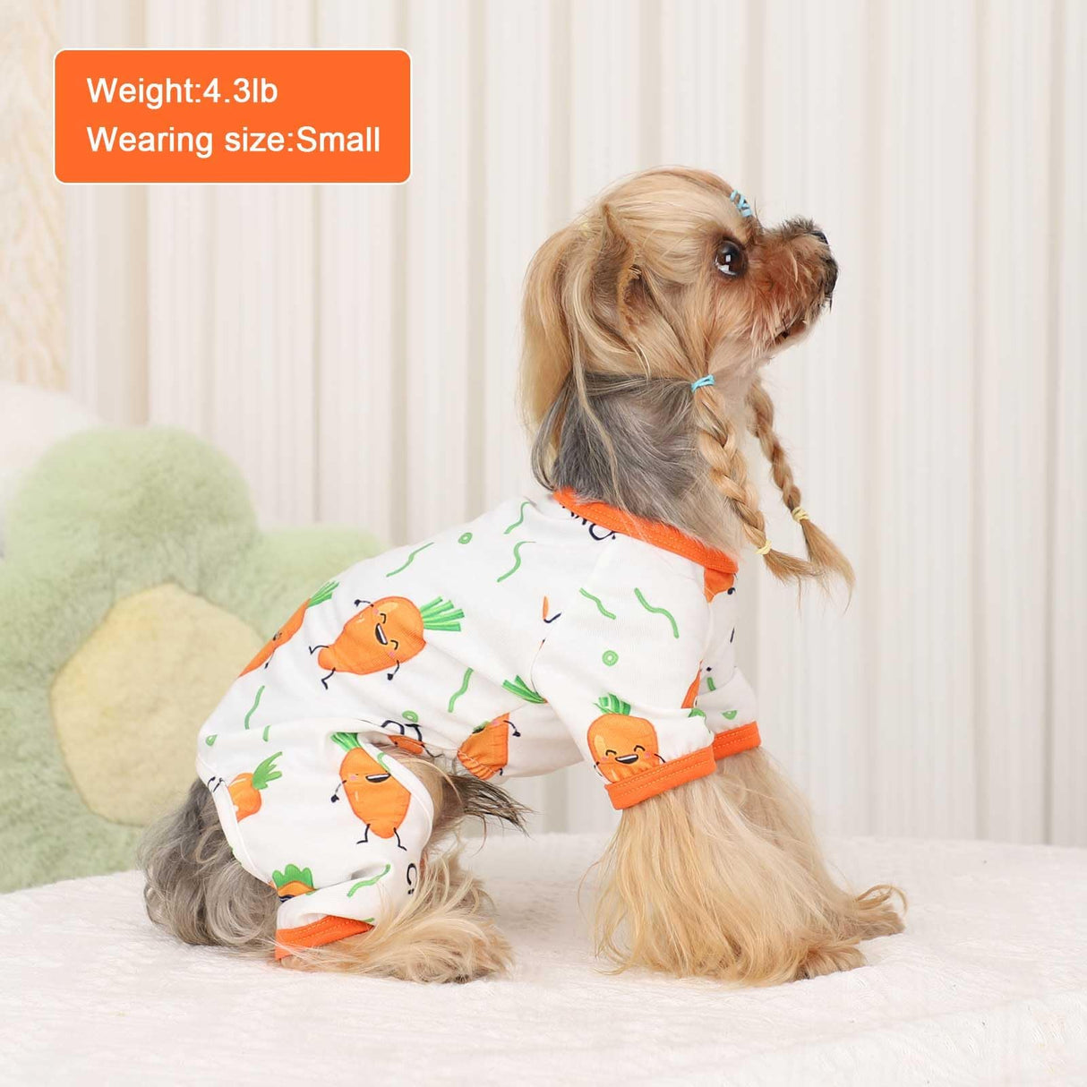 Dog Pajamas for Small Dogs Boy Girl Cute Dog Clothes Soft Stretch Chihuahua Yorkie Clothes Onesies Summer Puppy Pajamas XS-XXL, Pet Pjs Outfits Shirts Cats Jammies Sleeper