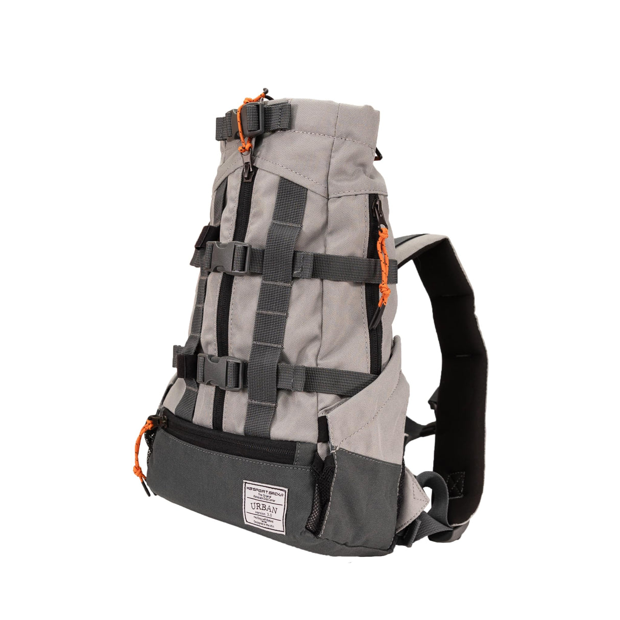 K9 Sport Sack Urban 3 - X-Small, Concrete - Ideal for Dogs with 9-12” Back Length - Dual-Use, Backpack-Style Carrier + Everyday Pack