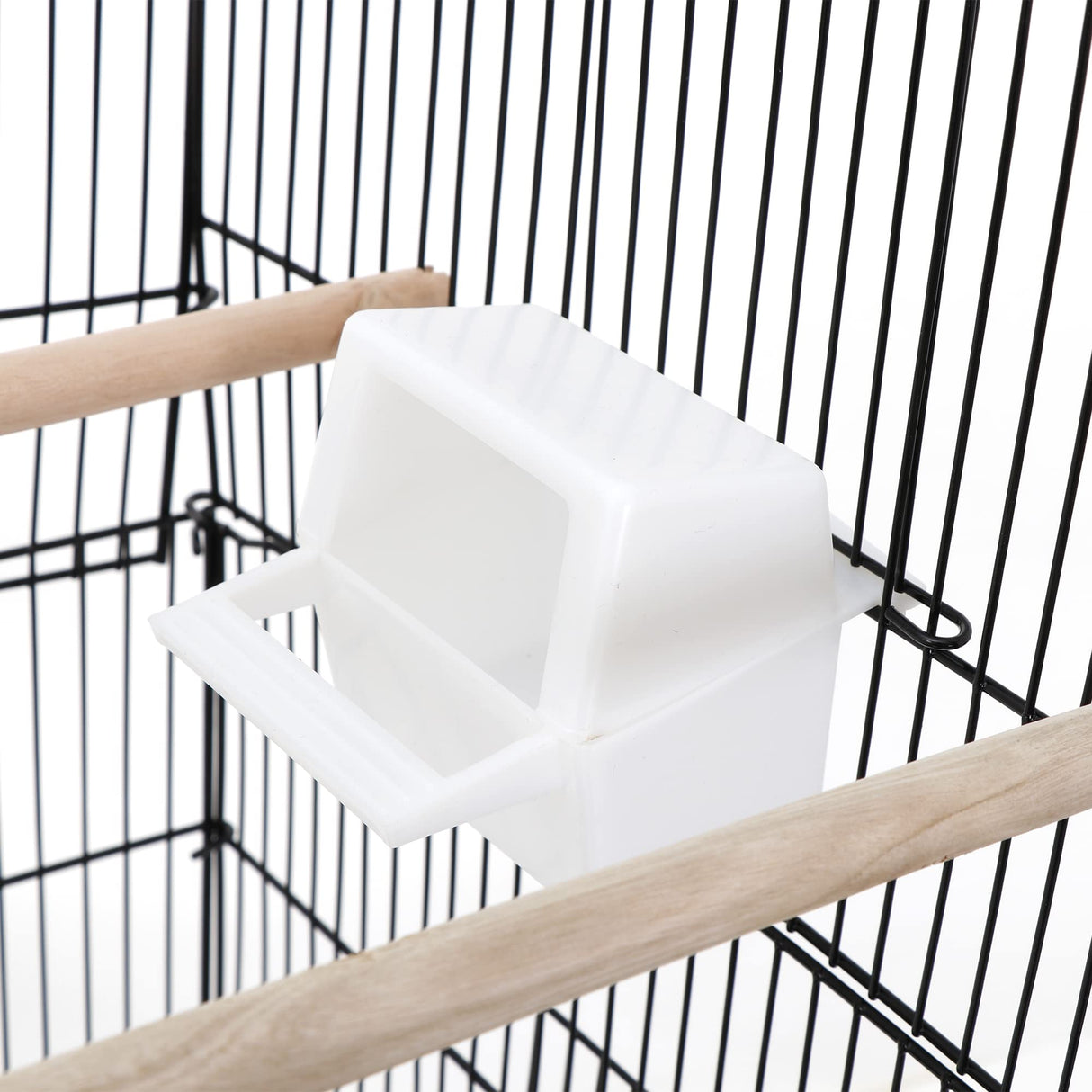 Nova Microdermabrasion 63 Inch Medium Pet Bird Cage with Detachable Rolling Wrought Iron Stand for Cockatiel, Sun Conure, Parakeet, Finch, Budgie, Lovebird, and Canary Birds
