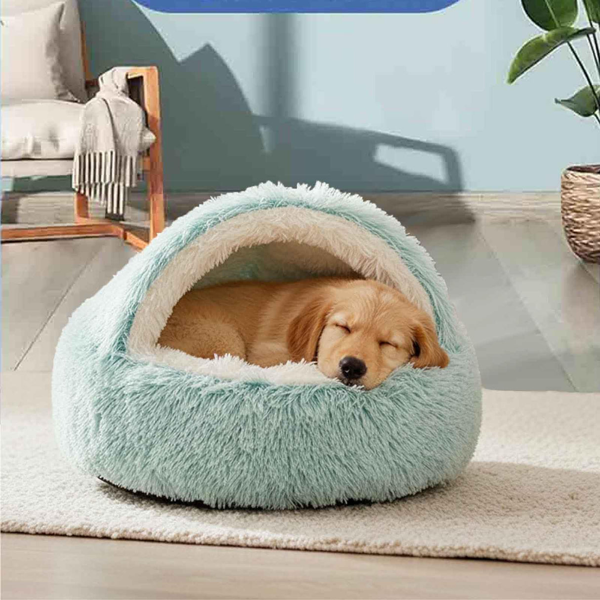 Cozy Cocoon Pet Bed for Dogs,Dog Bed with Hood,Small Dog Bed with Cover Cave,Cozy Cave Pet Beds for Small Medium Large (Coffee, Small)