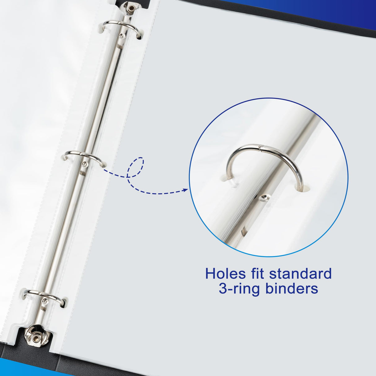 Aegero 65 Pack Clear Sheet Protectors, 8.5 x 11 inch Page Protectors for 3 Ring Binder,Top Loading Paper Protector for Documents and Photos,Letter Size