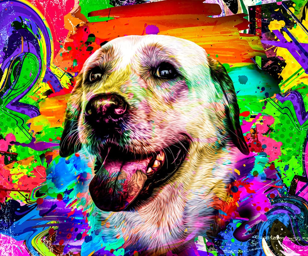 WELYEME Dog Hair Dye Rainbow, Permanent Pet Hair Dye, Professional Dog Safe Hair Dye, Bright Color for Dogs and Horses(Rainbow)
