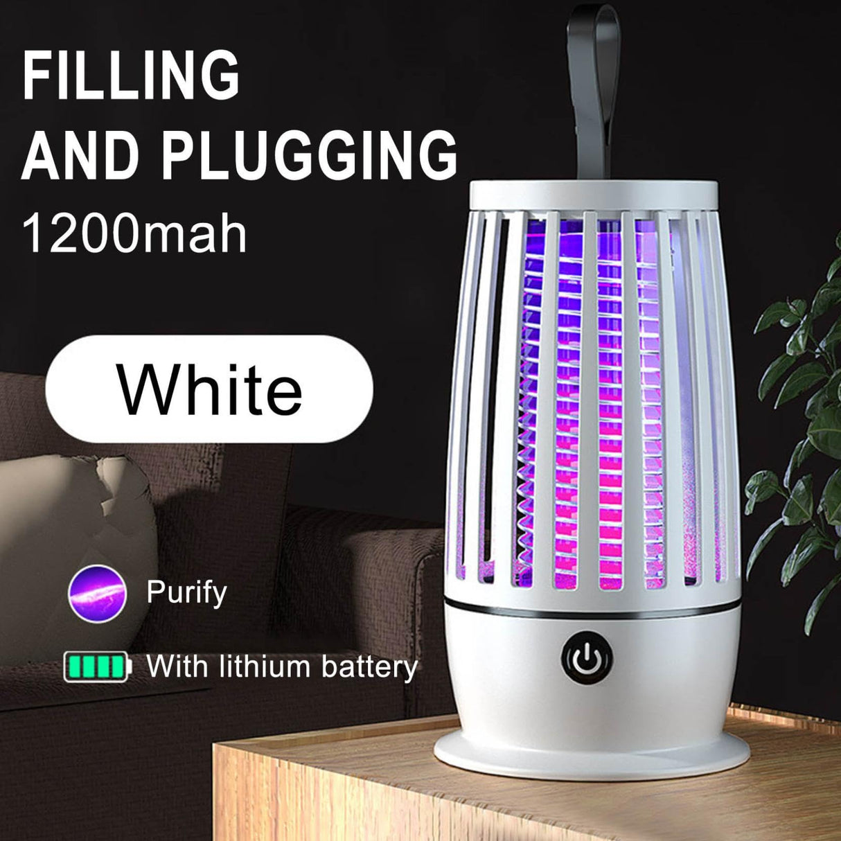 CSEONE Electric ๐ฉ๐๐ ๐๐๐๐๐๐ for Indoor & Outdoor - Rechargeable ๐ด๐๐๐๐๐๐๐ & ๐ญ๐๐ ๐ฒ๐๐๐๐๐, Portable Quiet USB LED Light ๐ป๐๐๐ for Home Office #Daily Use (White)