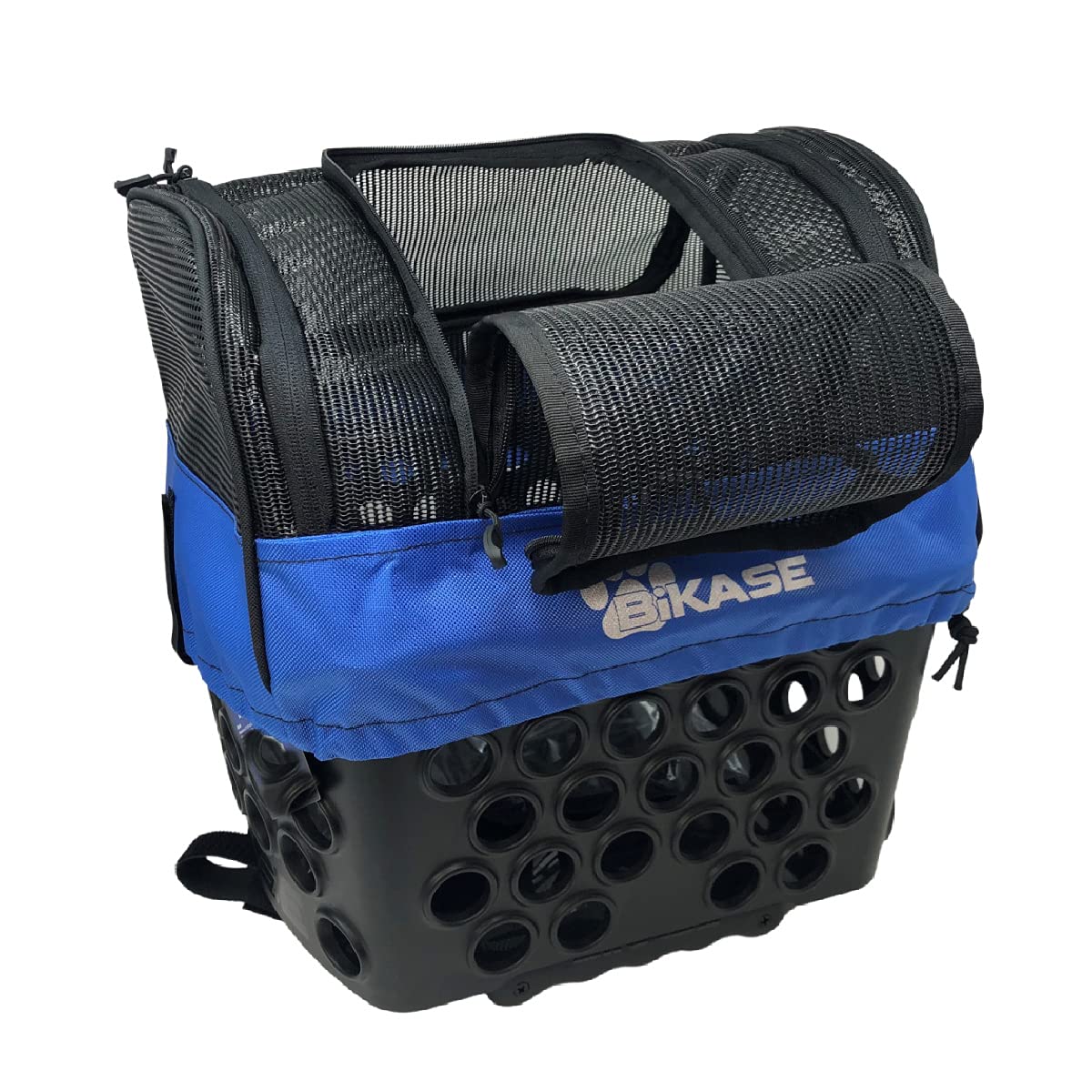 BiKase Durable Dog Bike Basket & Carrier, Rear Mount Pet Basket for Bikes with Super Comfort Mat and Cover, Ideal for Small Dogs and Cats up to 12 lbs