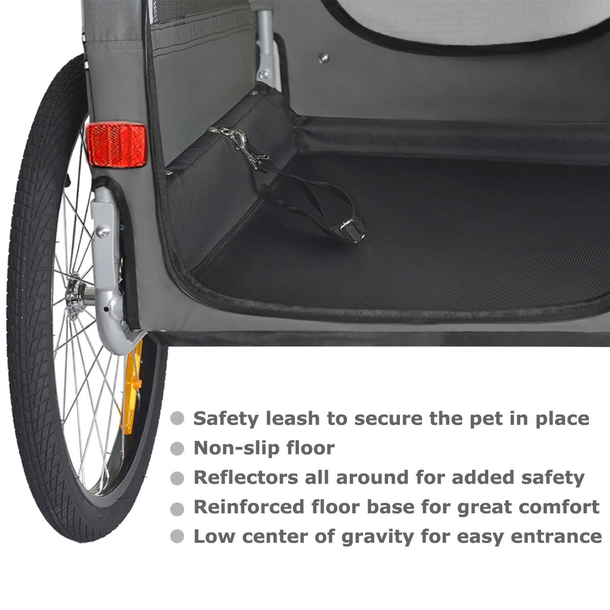 Doggyhut Premium Large Pet Bike Trailer & Stroller for Medium or Large Dogs,Bicycle Trailer for Dogs Up to 78 Lbs