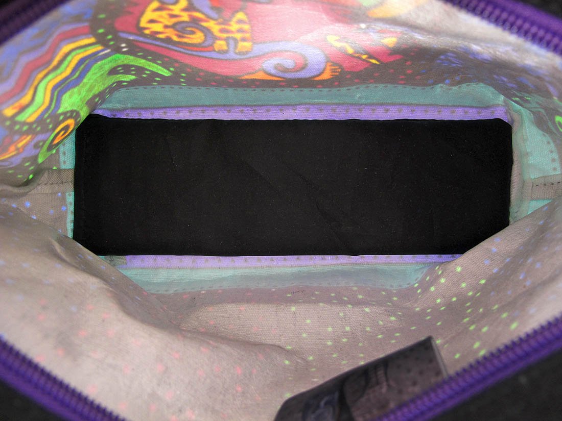 Laurel Burch `Dog And Doggies` Small Tote Bag Purse