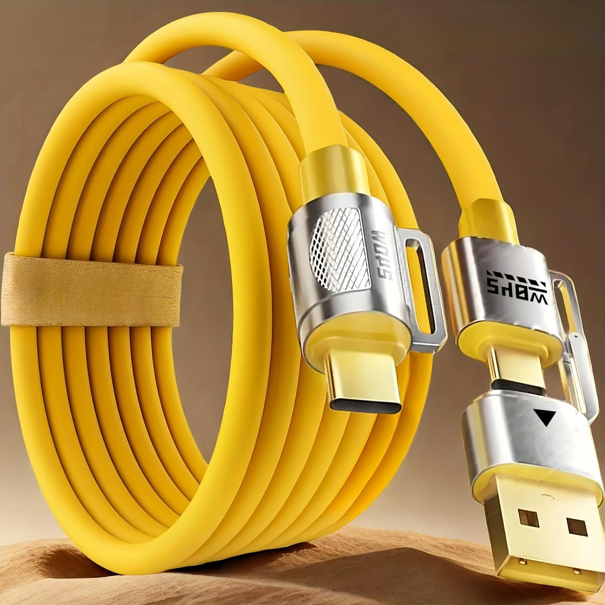 1pcs 240W Max Super Fast Charging Cable, 6.56FT (2 Meter) Multi USB A/C to USB C Fast Charger Cord, Suitable for Mobile Phones Tablets