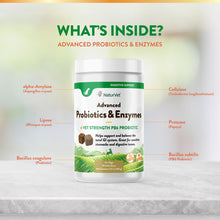 Load image into Gallery viewer, NaturVet Advanced Probiotics & Enzymes, PB6 Dog Soft Chews to Help Sensitive Stomachs and Digestive Issues, Hickory Smoked Bacon Flavored Pet Supplement for Dogs Over 6 Weeks, 70 Count Jar