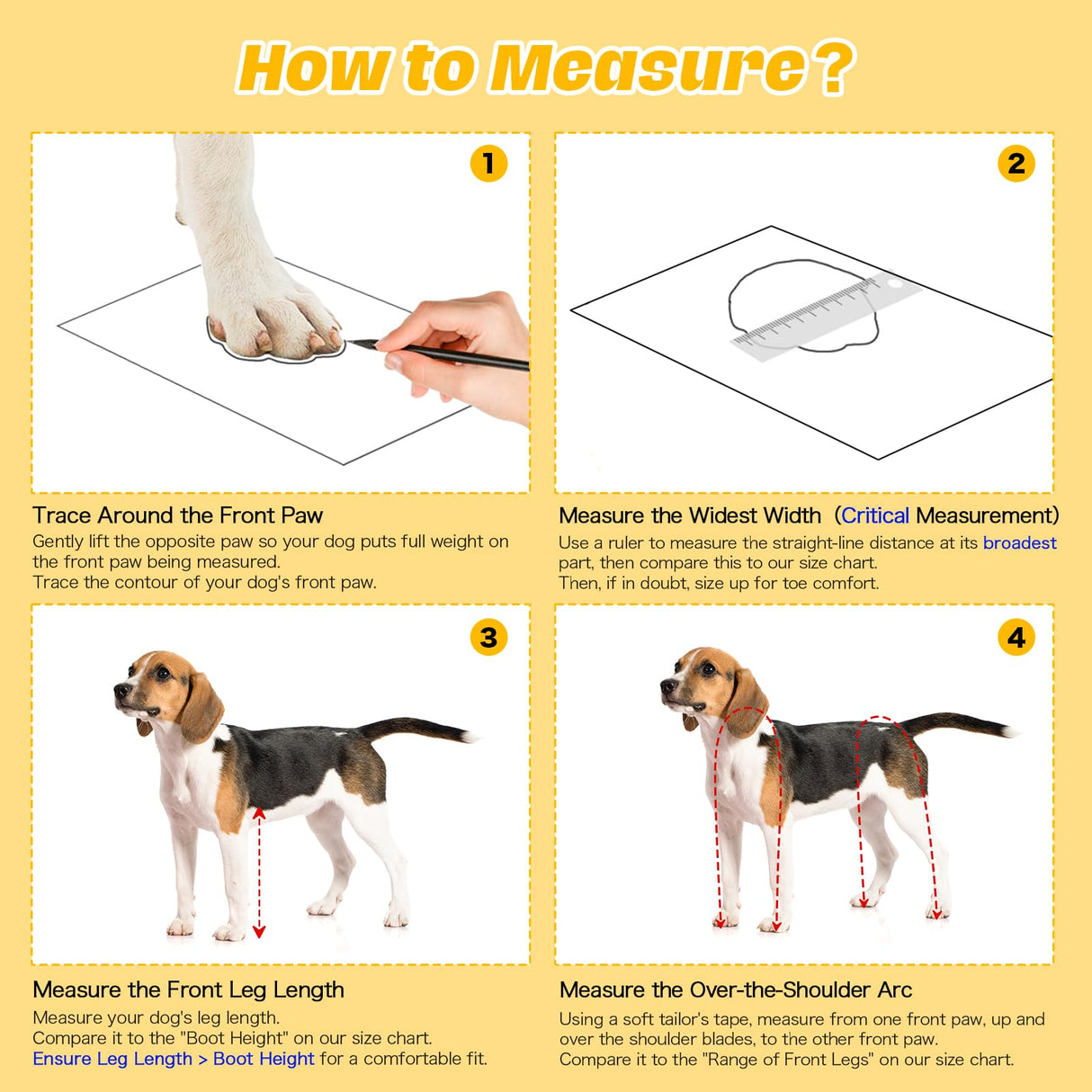 BiPawTi Dog Suspender Boots, Anti-Dust/Anti-Slip Dog Boots for Outdoor, 6-Point Adjustable Suspender Pants for Hardwood Floors/Snow Walks, 360° Reflective Paw Protectors Legging Shoes (XL)