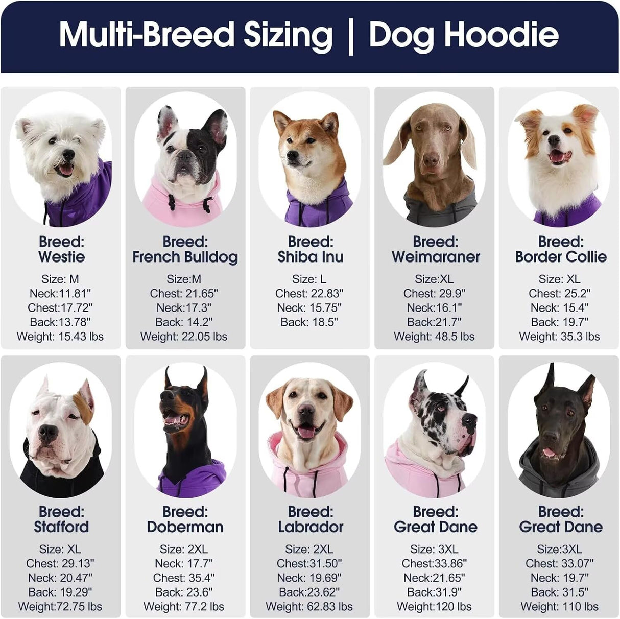 IECOii Large Dog Hoodie, XL Dog Sweater for Large Dogs Girl Hooded Sweatshirt,Spring Fall Dogs Pullover for Beagle, Border Collie, Indoor Cozy & Outdoor Play, Grey, XLarge (No Fleece Lined)
