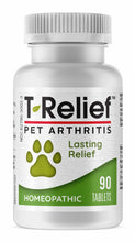 Load image into Gallery viewer, MediNatura T-Relief Pet Arthritis Relief Arnica +12 Powerful Natural Homeopathic Medicines Help Ease Hip & Joint Pain Soreness & Stiffness for Dog & Cat - 90 Tablets