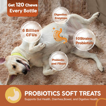 Load image into Gallery viewer, Probiotics for Dogs, Dog Probiotics for Digestive Health, Plus Pumpkin and Fish Oil, for Gut & Itchy, 120 Soft Chews