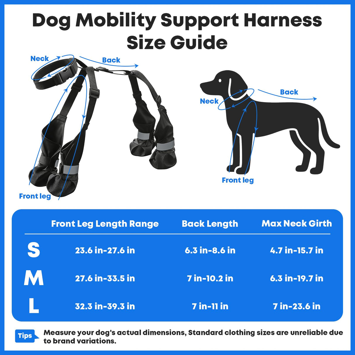 Winter Dog Boots with Leg Protection, Non-Slip Sole for Small & Medium Dogs - Waterproof Adjustable Straps, Paw Protector for Outdoor Walking & Hiking (L)