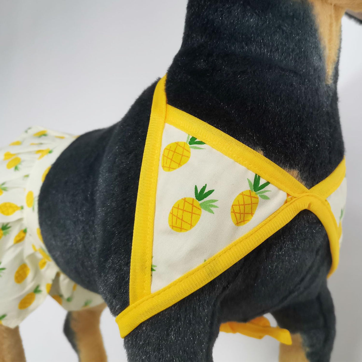 Dog Bikini Swimsuit Summer Puppy Bathing Dress Beach Clothes Cat Costume for Puppy Dog Cat Pineapple S