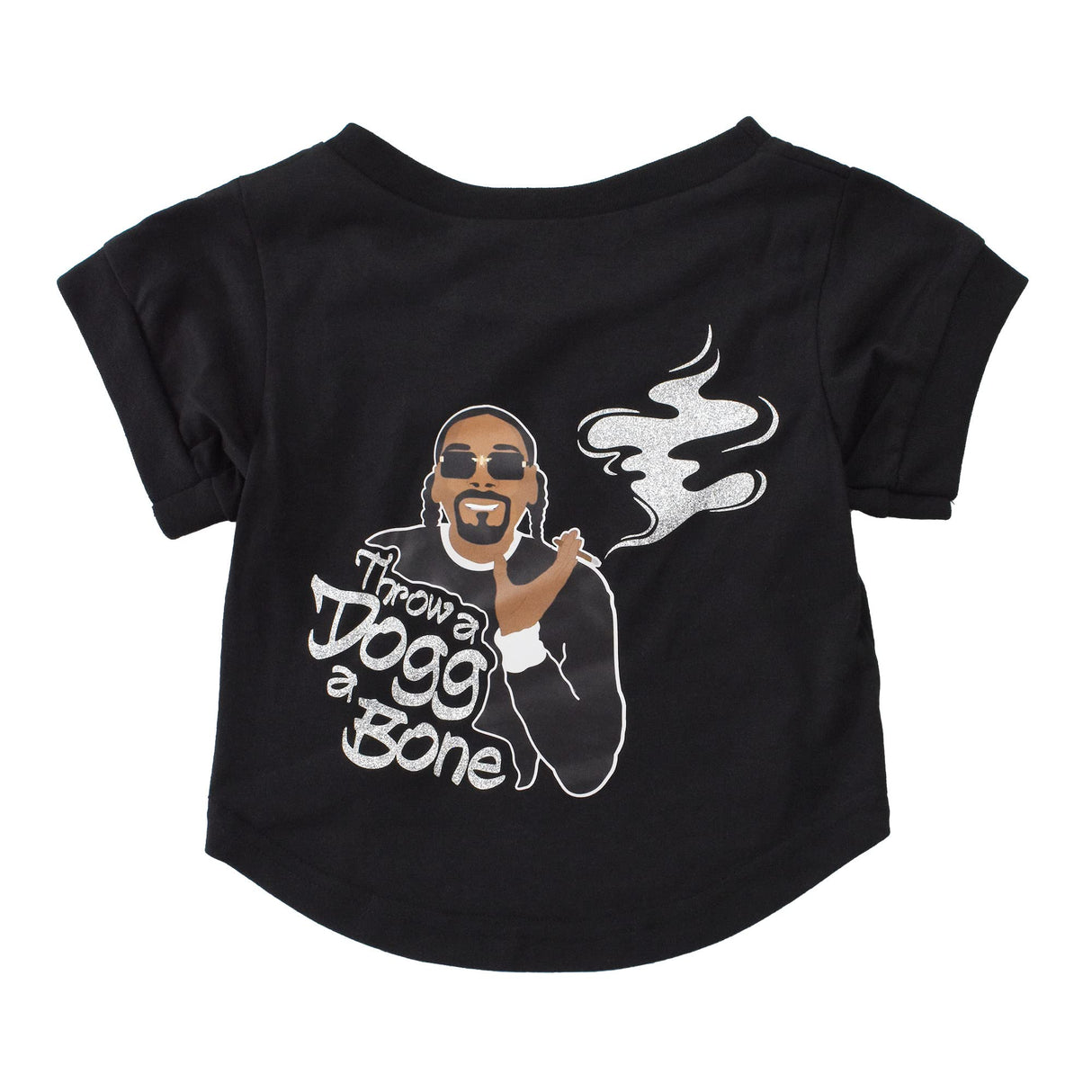 Snoop Doggie Doggs Deluxe Pet T-Shirt, Throw a Dogg a Bone, Medium