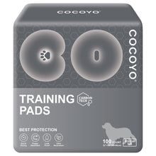 Load image into Gallery viewer, COCOYO Dog Training Pads 丨 Carbon Absorb Eliminating Urine Odor Doggie Training Pads 丨 Premium Charcoal Dog Pee Pads (100 Count, 22x22 inch),Gray
