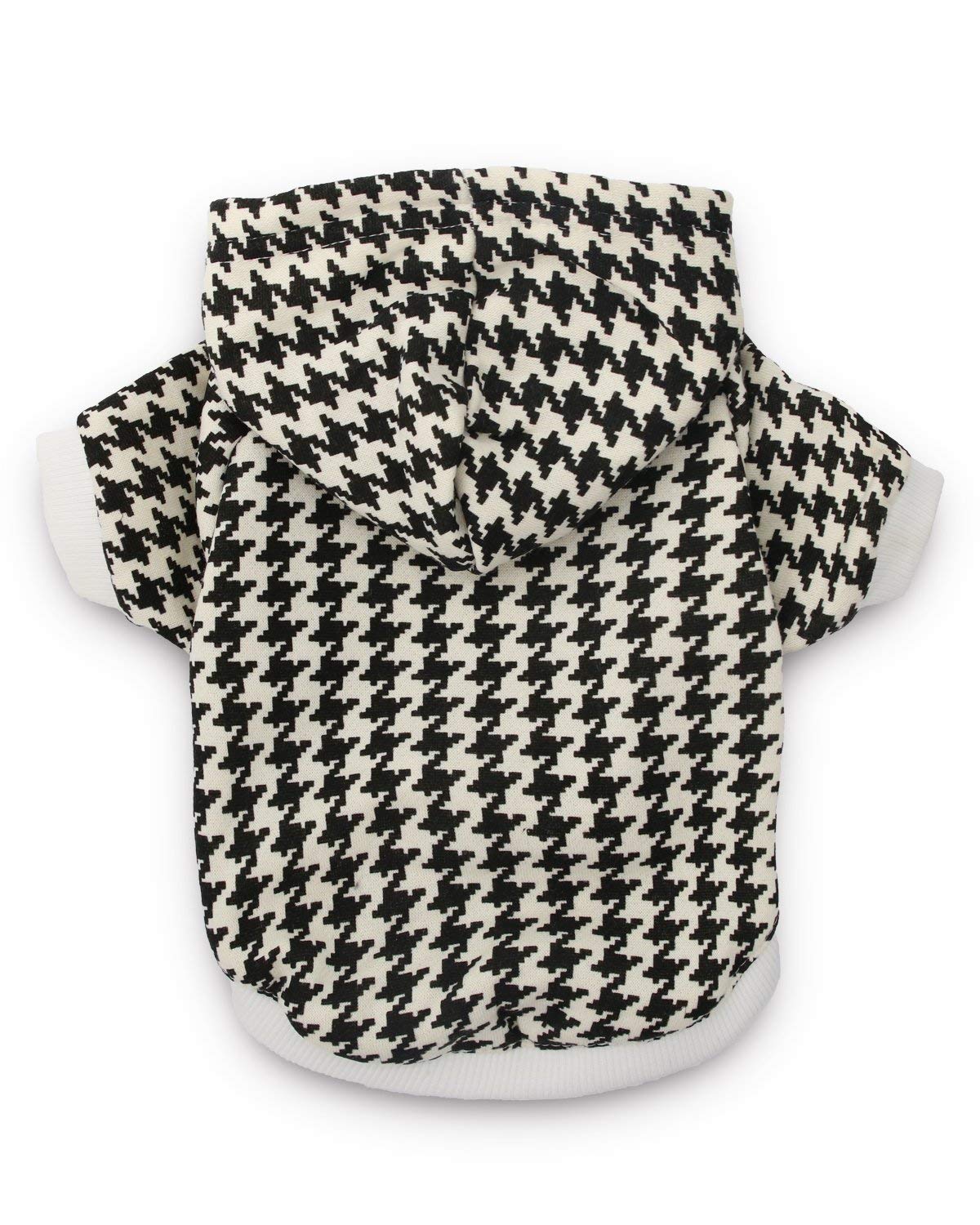 DroolingDog Pet Dog Houndstooth Sweatshirt Pets Designer Clothes Puppy Hoodie Dog Sweatshirts for Small Medium Large Boy Dogs, 3XL