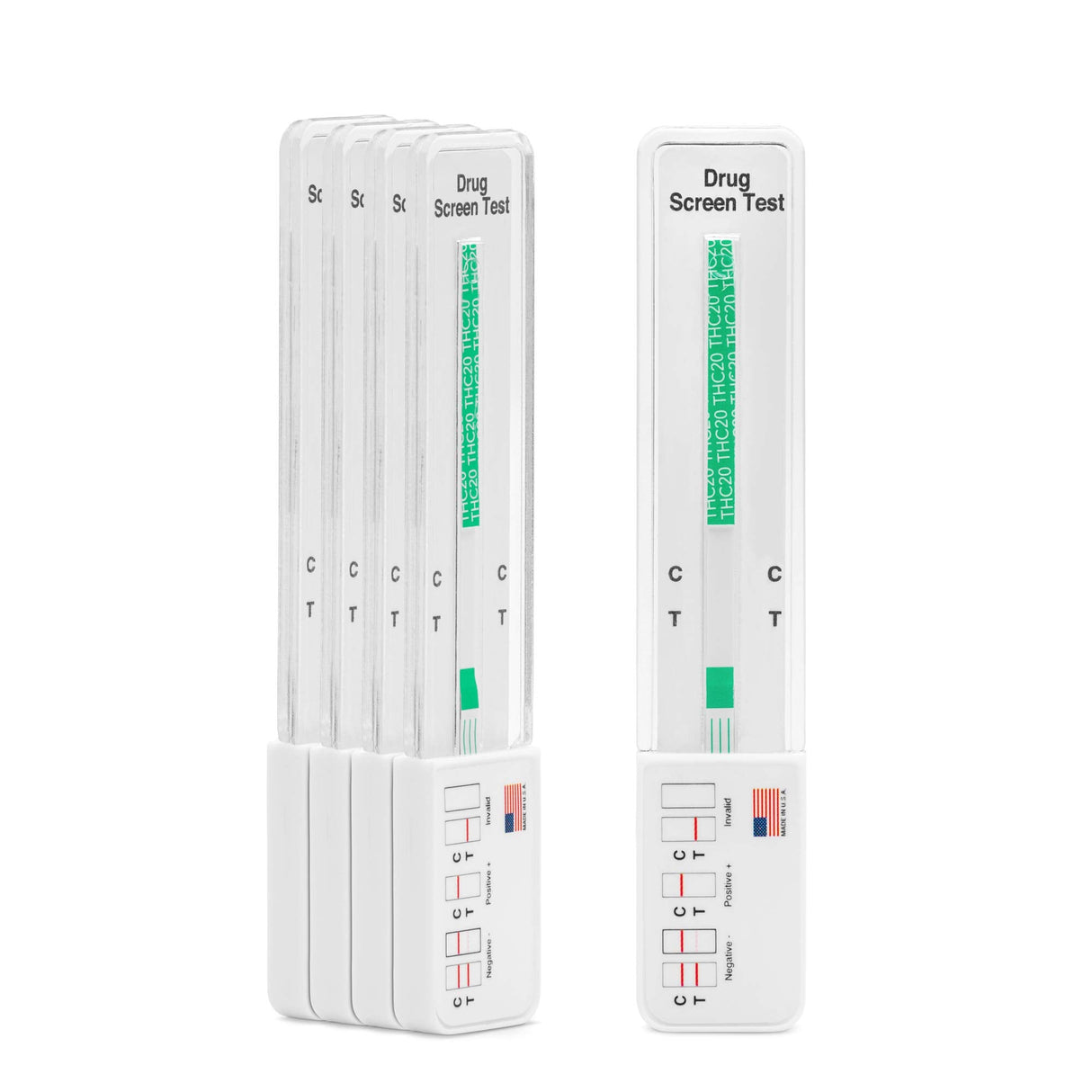DRUGEXAM 5 Pack - DrugExam Highly Sensitive Marijuana THC 20 ng/mL Single Panel Drug Test Kit - Marijuana Drug Test with 20 ng/mL Cutoff Level for Detecting Any Form of THC in Urine up to 45 Days (5)