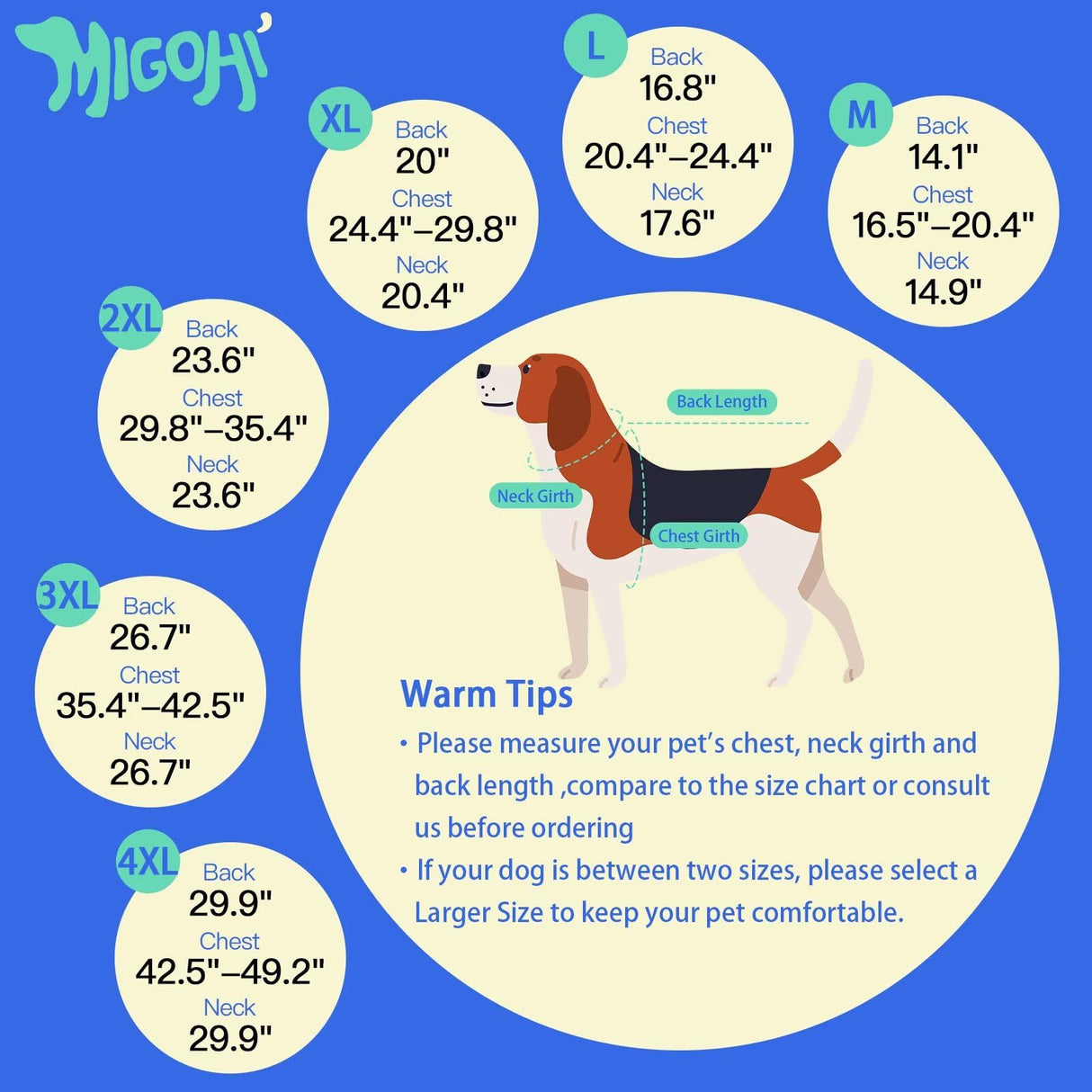 MIGOHI Waterproof Dog Jacket,XL Dog Coat,Reflective XL Fleece Jacket for Dogs,Extra Large Winter Coat Snowsuit,Large Snow Clothes for Dogs Male Female,Australian Shepherd,Beagle,XL,Red