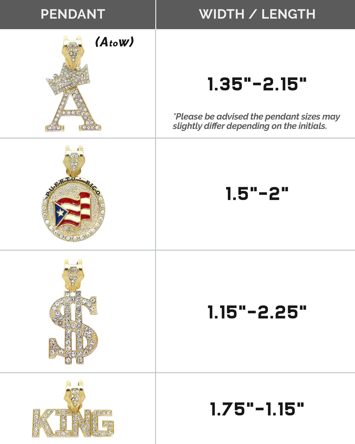 Icemond Rhinestone Studded Initial Pendant 26" Cuban Chain Fashion Costume Jewelry Necklace for Dogs Cats in Gold or Rhodium Tone (Gold - S)
