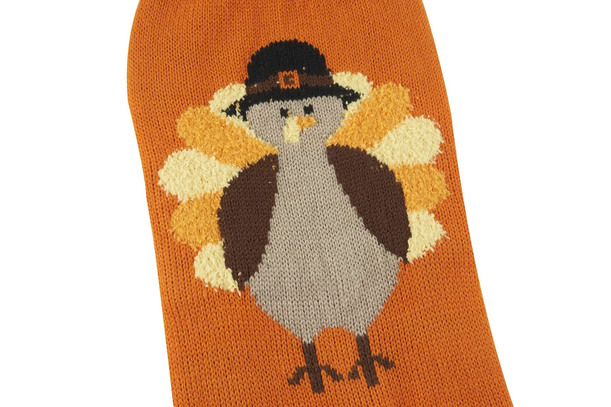 Lanyarco Thanksgiving Fall Dog Clothes Outfit Costume, Turkey Pet Dog Sweater for Large Dogs, X-Large (XL) Size 20" Back Length Orange