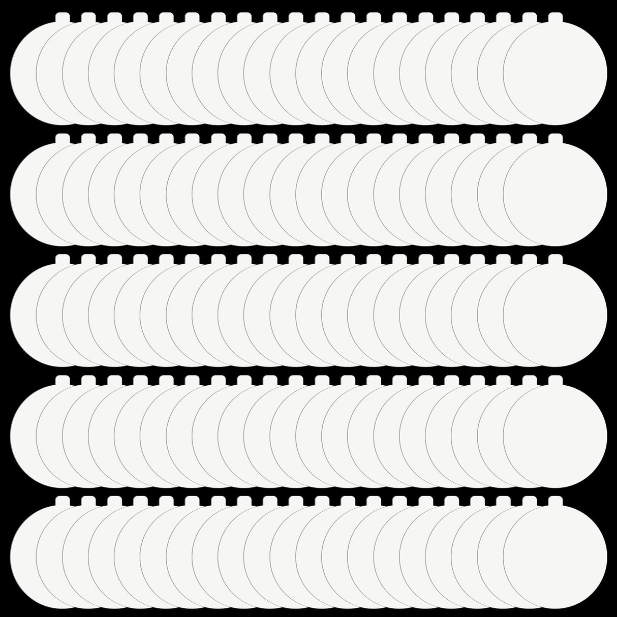 Qualirey 100 Pack Refill Glue Boards 7.56 x 7.32 x 0.94 Inch Flea Trap Refill Discs Sticky Trap Replacement Refillable Sticky Pads for Bugs Fly Mosquito Killer Indoor Outdoor Insect Home House Moth
