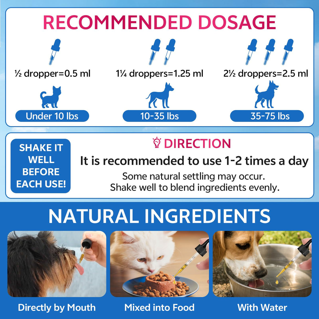 WEALLIN Cat & Dog Natural Urinary Tract Infection Treatment with Cranberry, Kidney, and Bladder Support Supplement, Support for Urinary Comfort & Bladder Flow – Pet Renal Care Support Drops