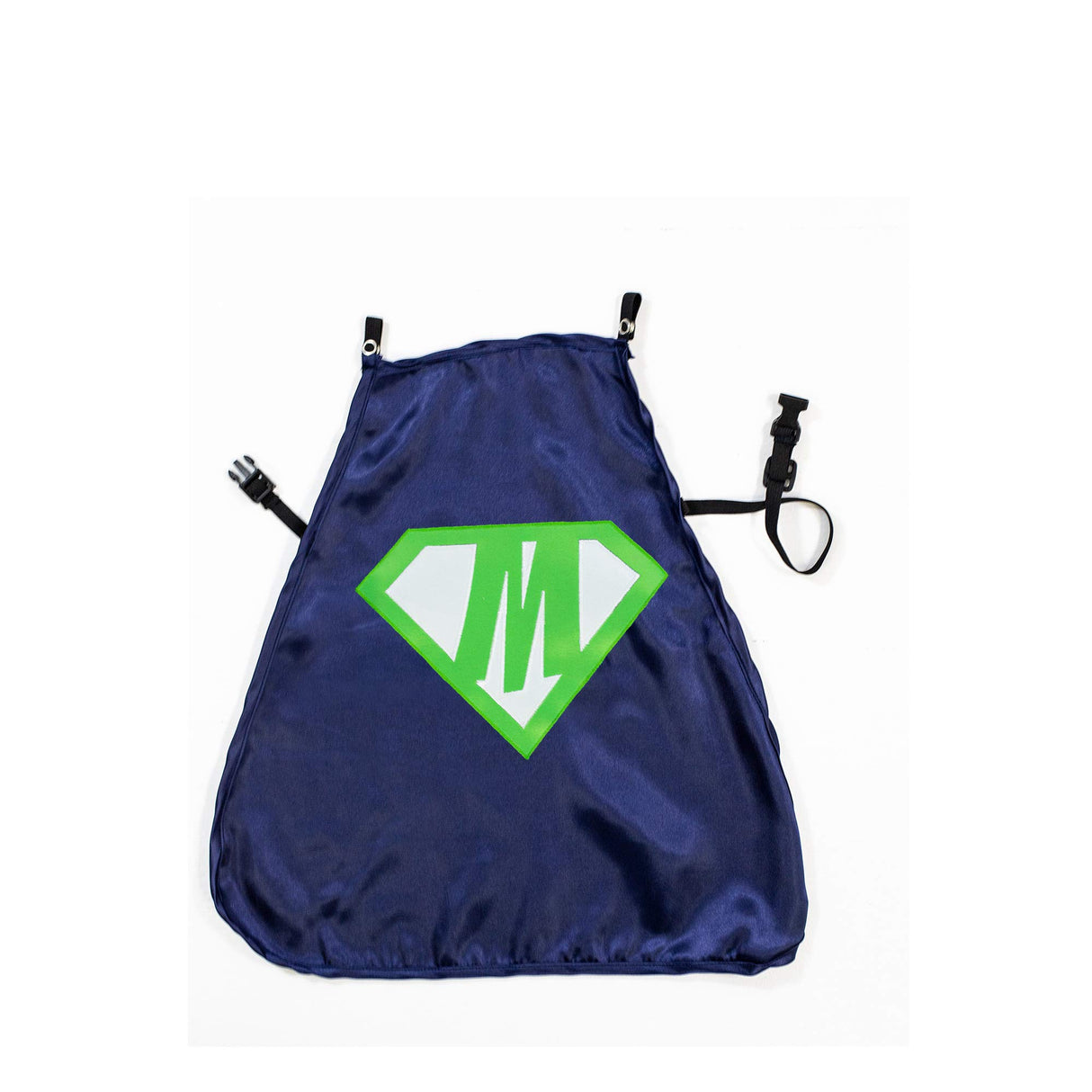 Everfan Personalized Dog Superhero Cape (X Large 25" Long (50-90 lbs), Navy Blue)